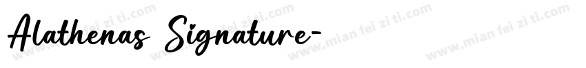 Alathenas Signature字体转换
